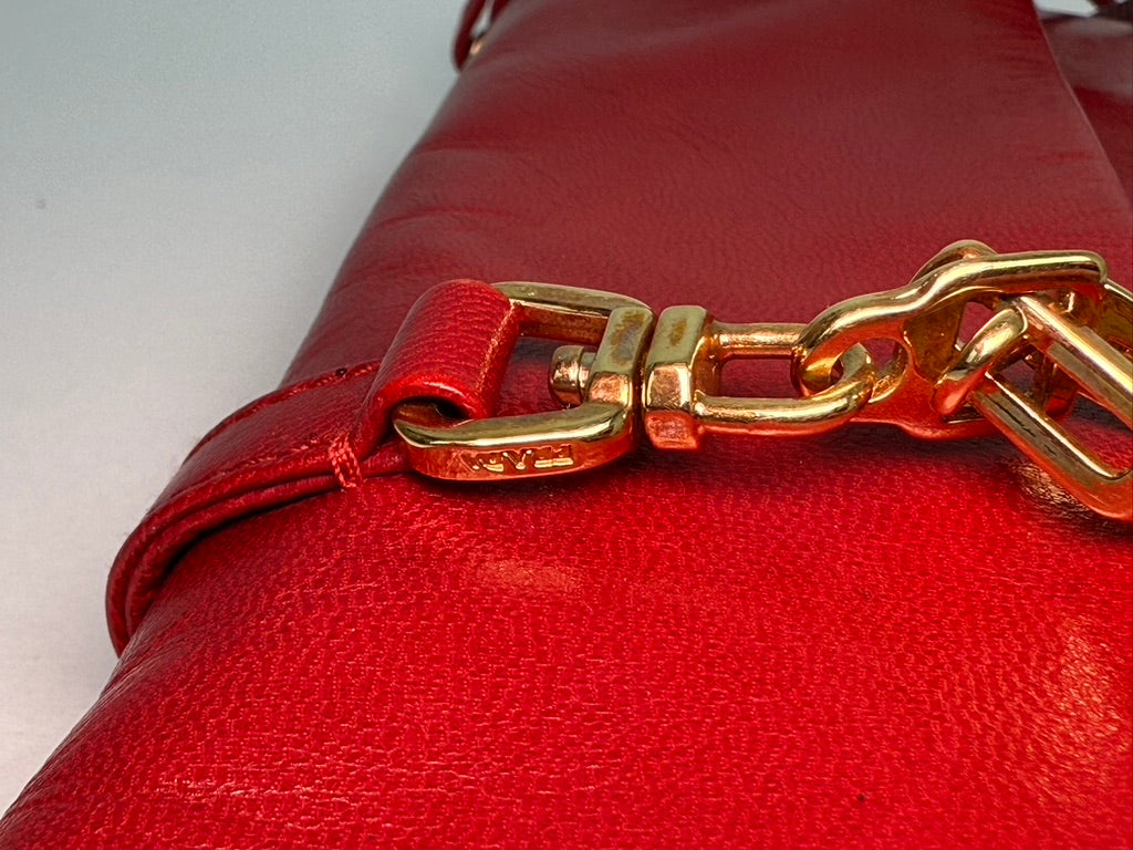 Prada Flap Calf Leather Bag