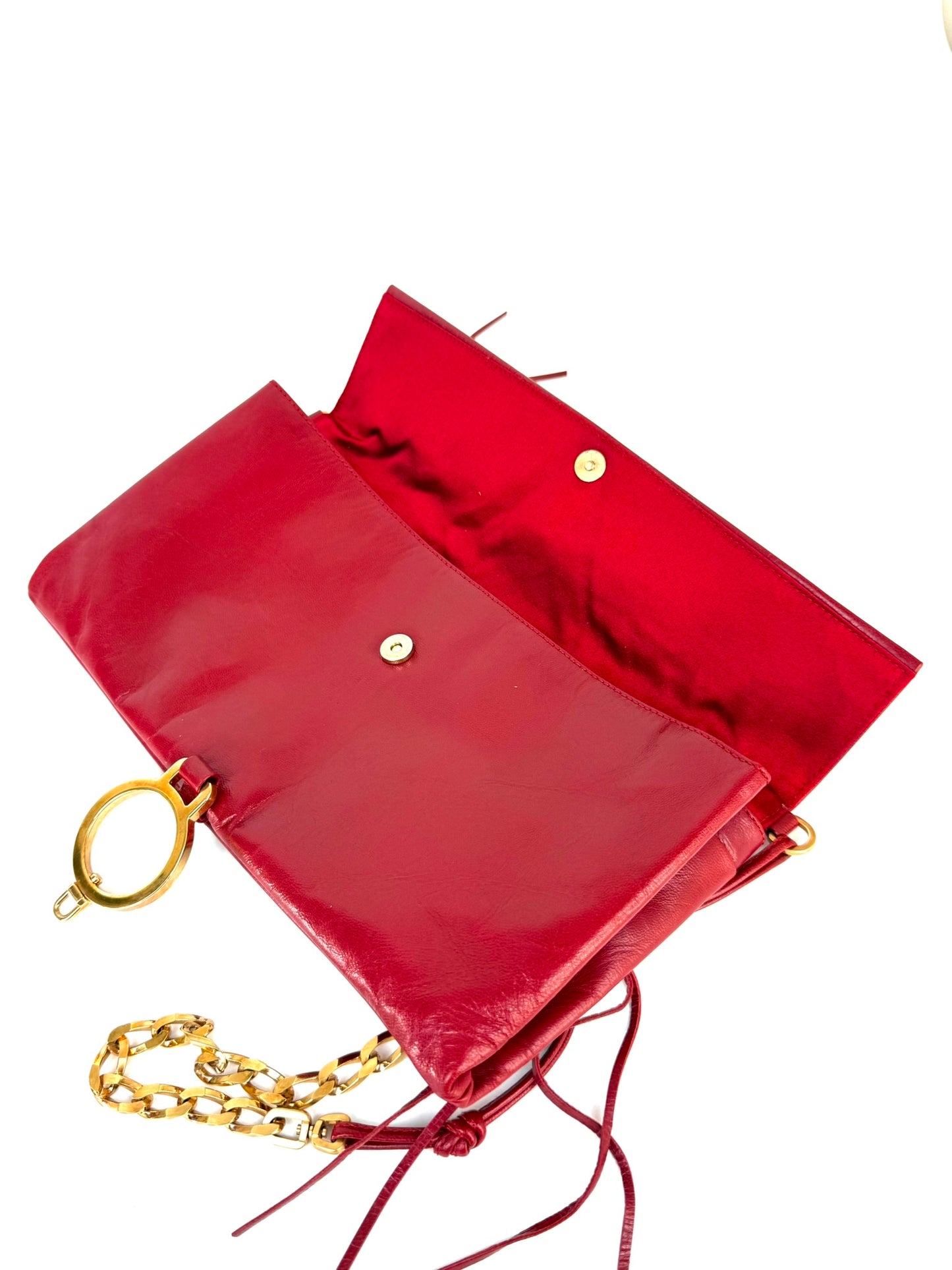 Prada Flap Calf Leather Bag