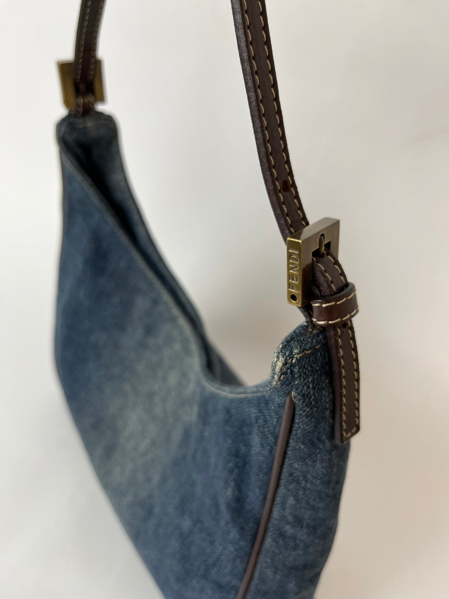 Fendi denim 8BR158 Shoulder Bag