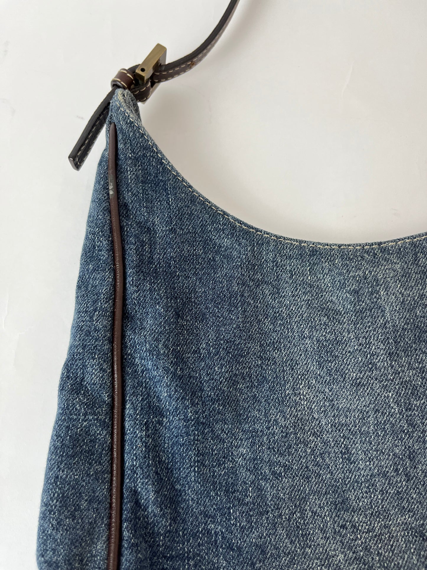 Fendi denim 8BR158 Shoulder Bag