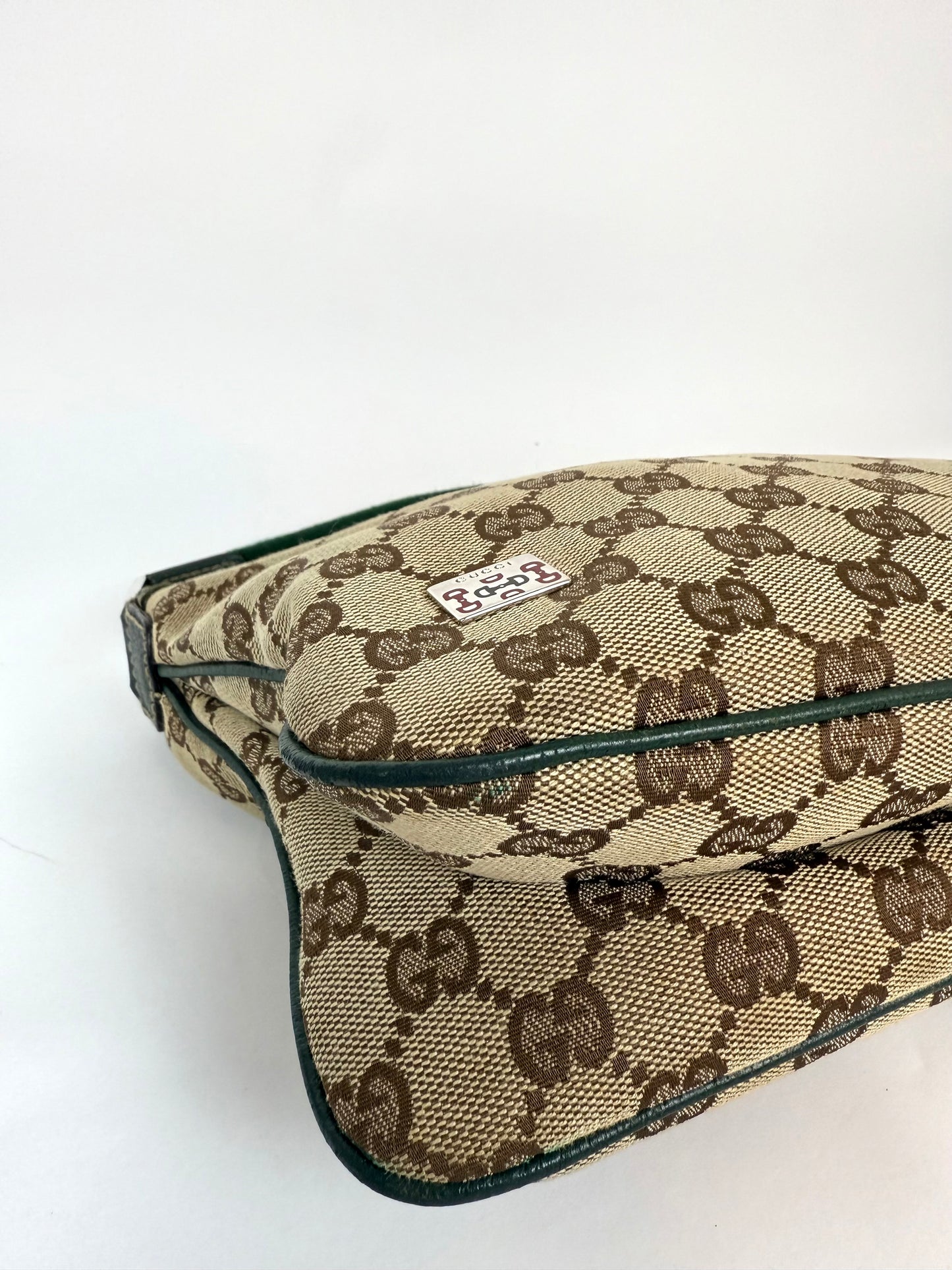 Gucci GG Canvas Web Baguette