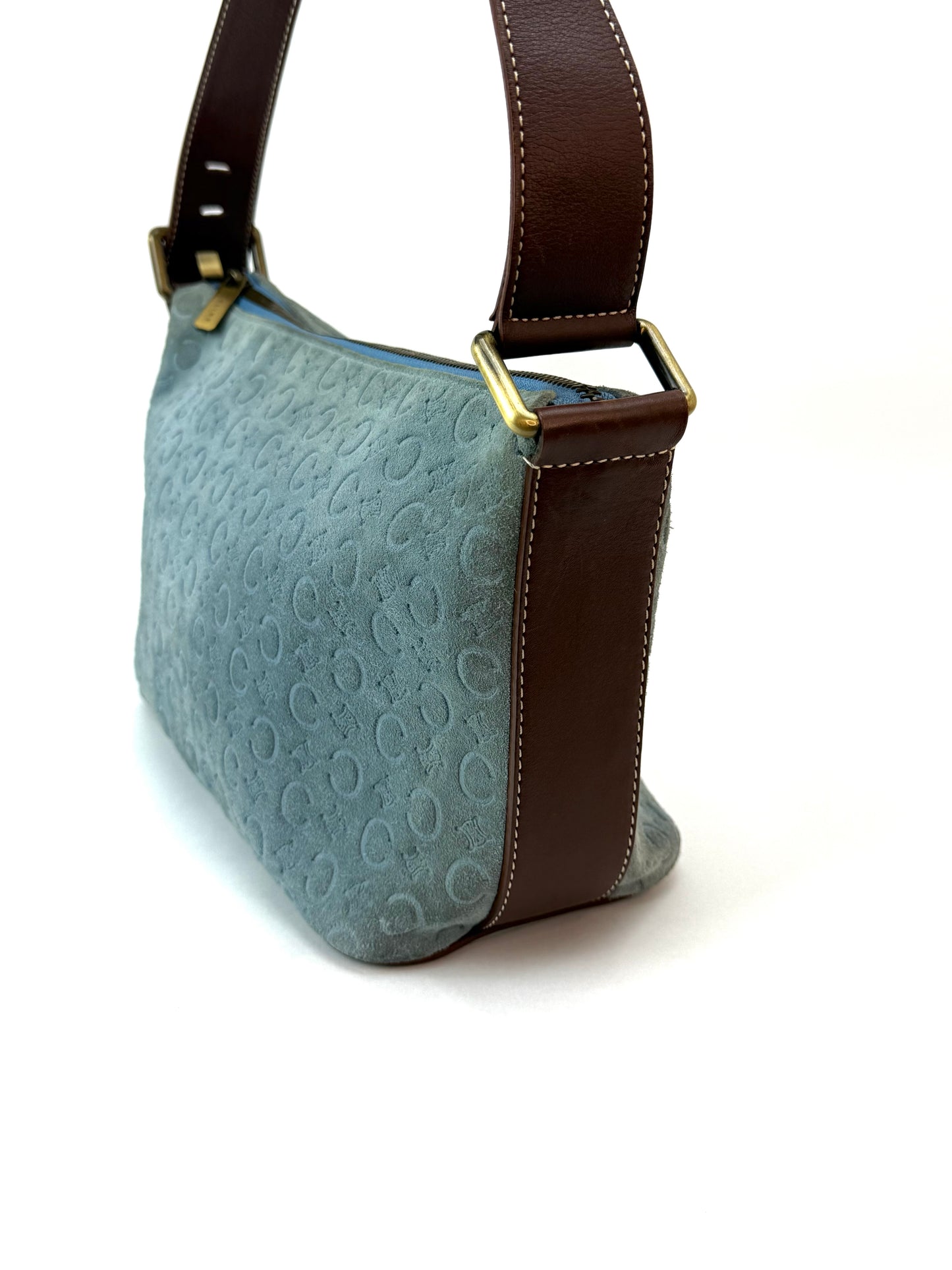 Celine Macadam Suede Leather Bag