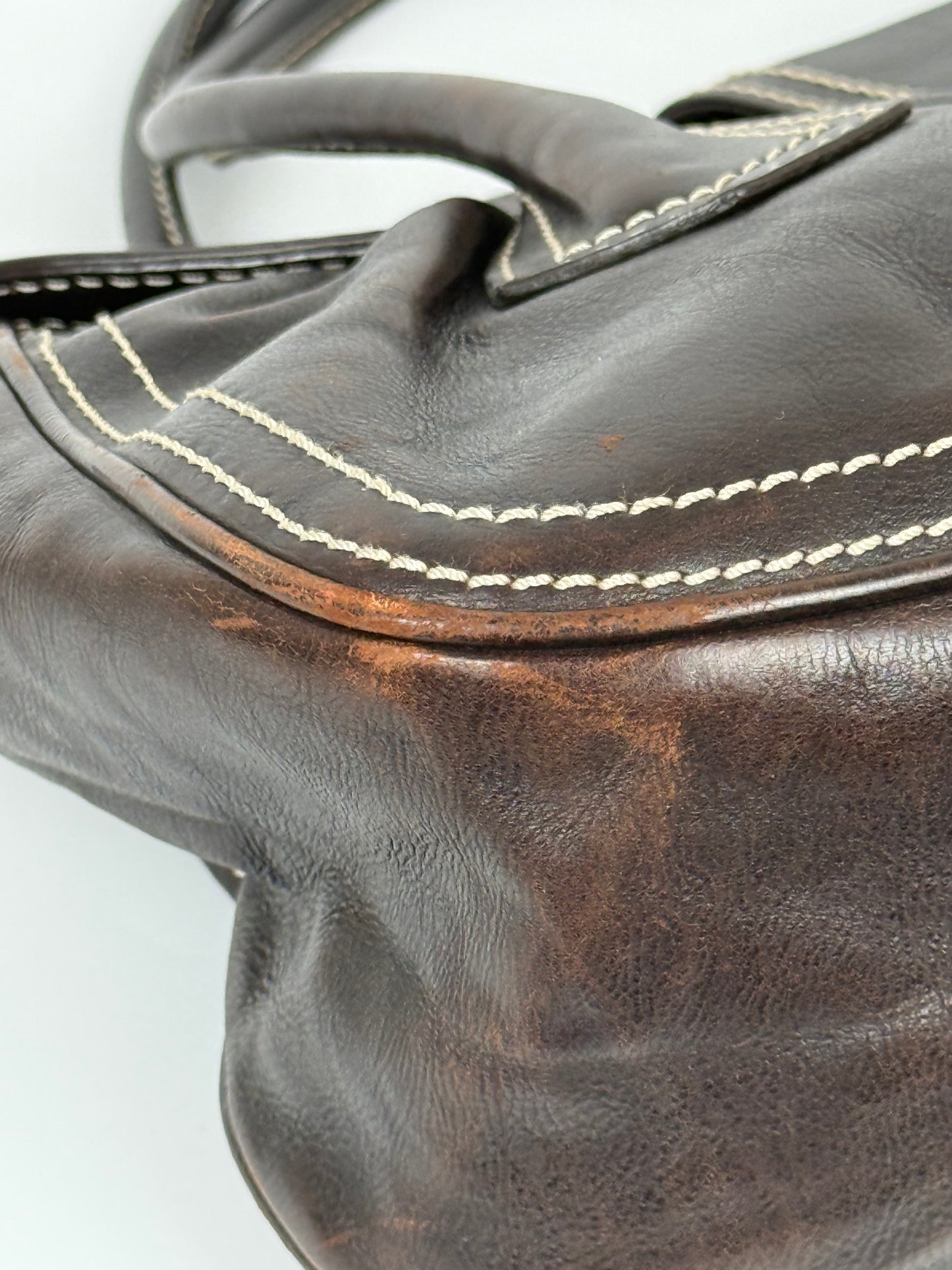 Celine Leather Shoulder Bag