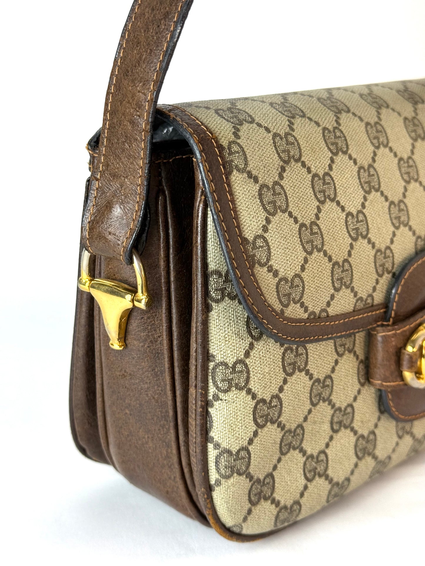 Gucci Horsebit 1955 GG Pattern Shoulder Bag