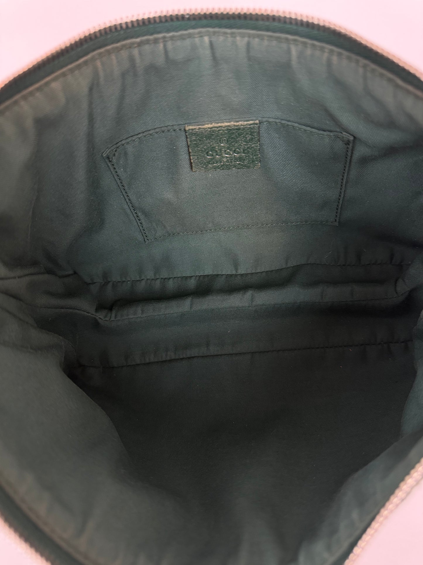 Gucci GG Canvas Web Baguette