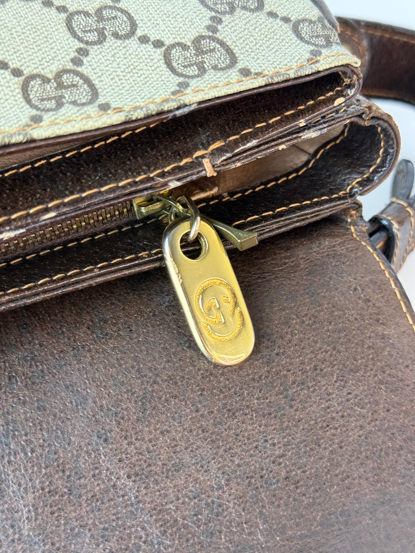 Gucci Horsebit 1955 GG Pattern Shoulder Bag