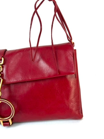 Prada Flap Calf Leather Bag