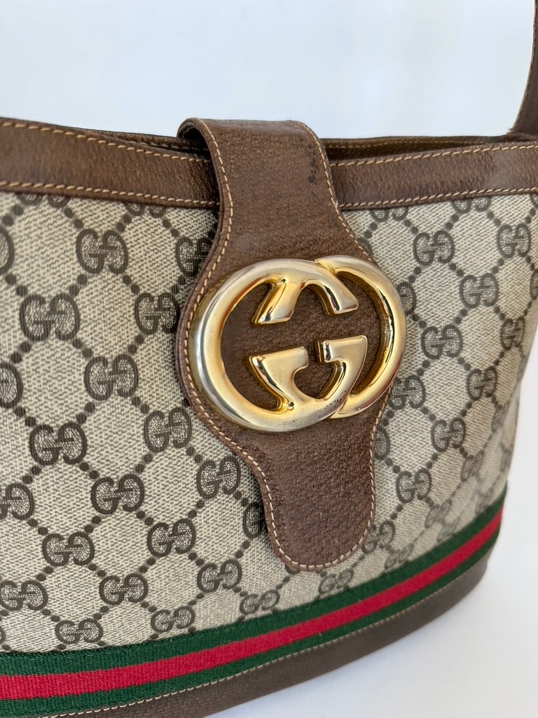 Gucci GG Supreme Sherry Line Shoulder Bag