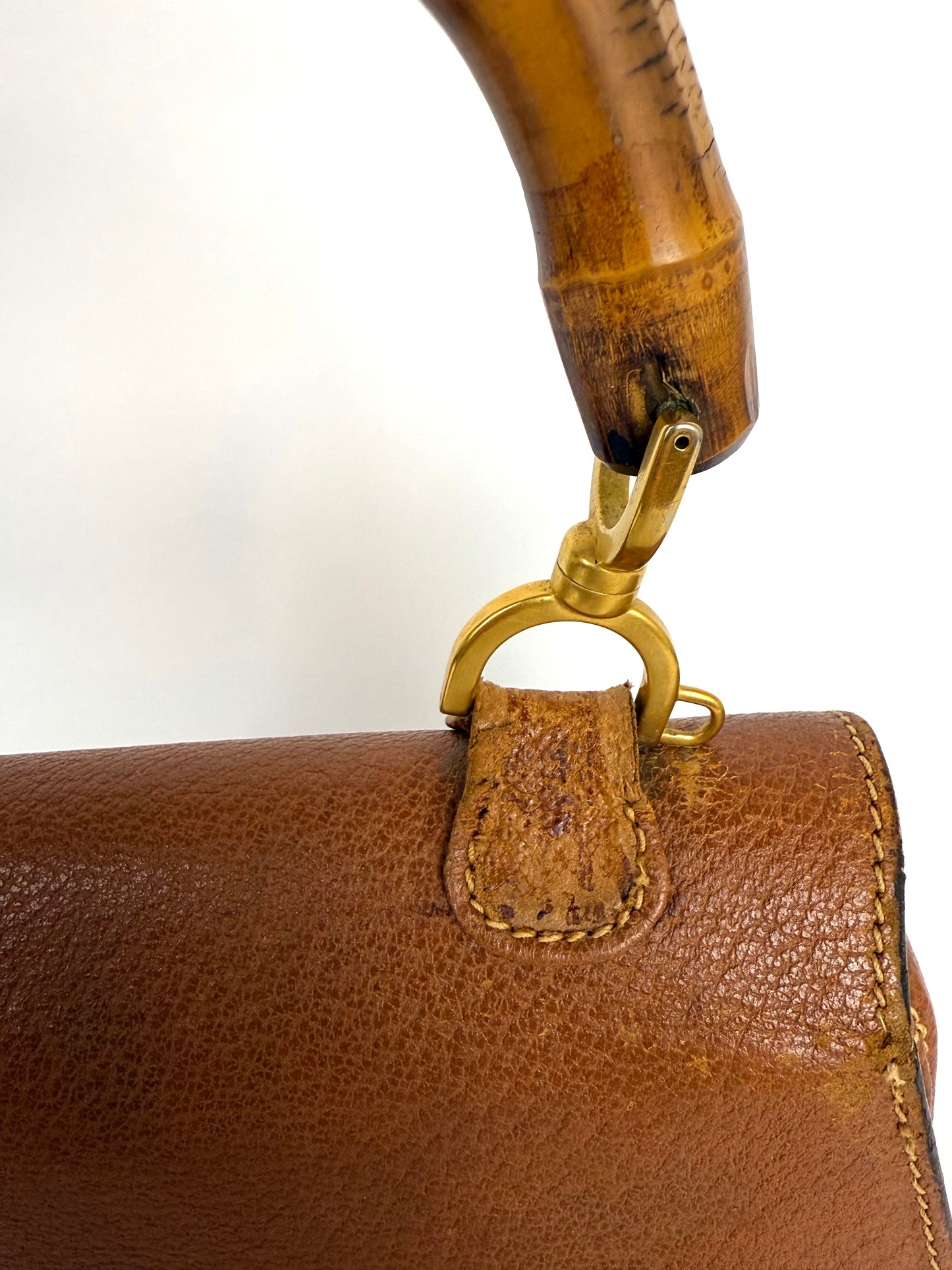 Gucci Bamboo Leather Handbag