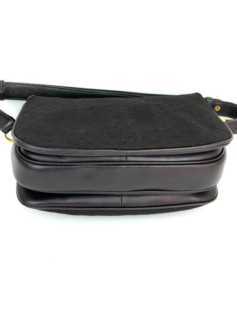 Gucci Horsebit 1955 GG Canvas Shoulder Bag