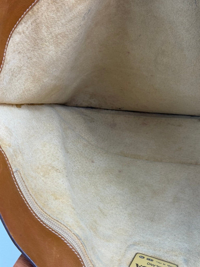 Prada Leather Brown Tote Bag
