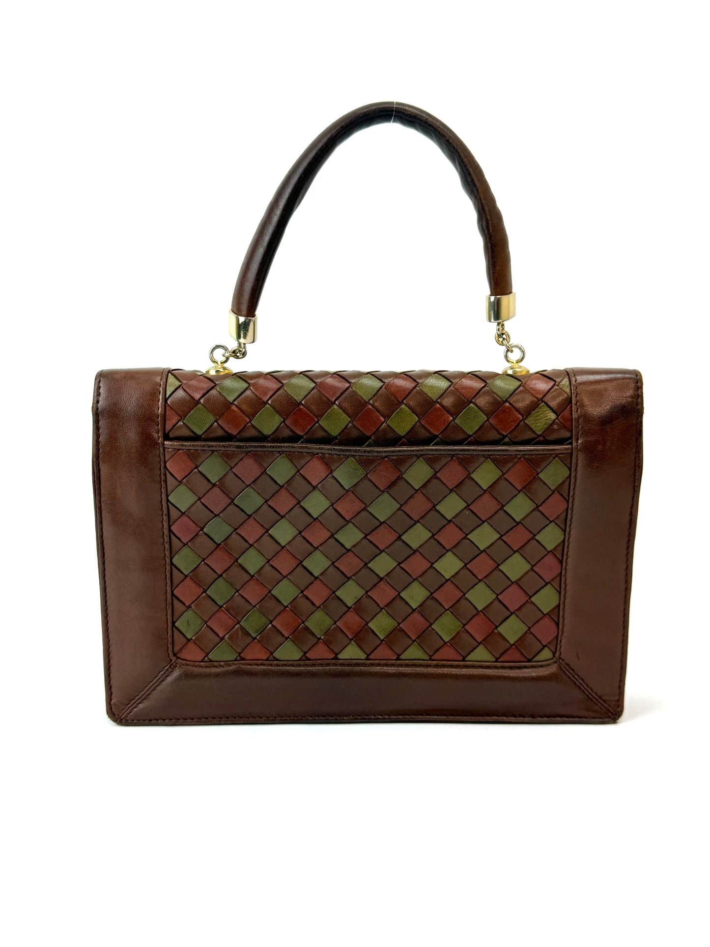 Bottega Veneta Turnlock Intrecciato Bag