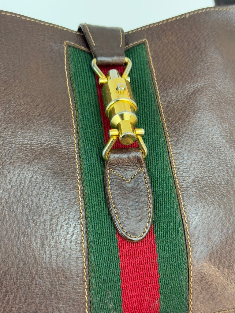Gucci Jackie Sherry Line Handbag