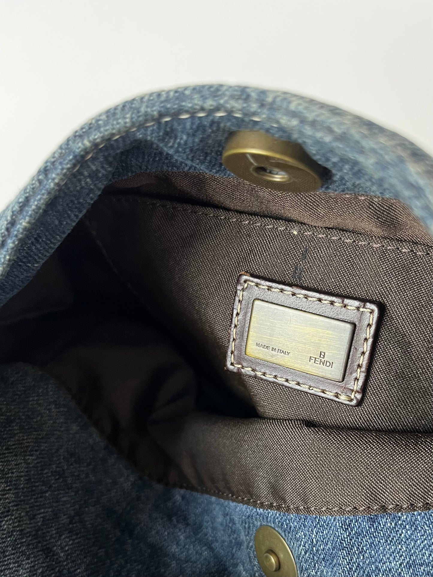 Fendi denim 8BR158 Shoulder Bag