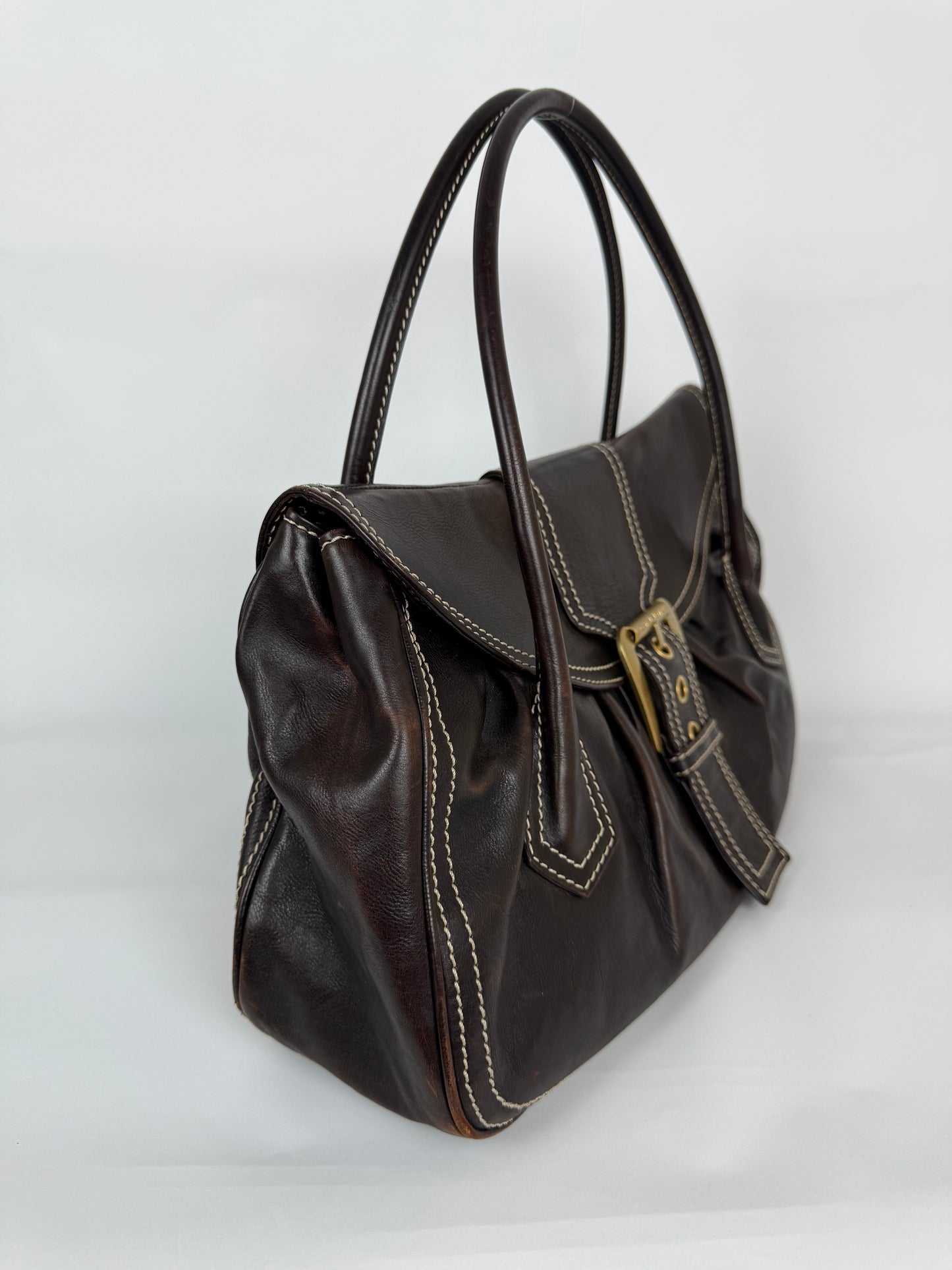 Celine Leather Shoulder Bag