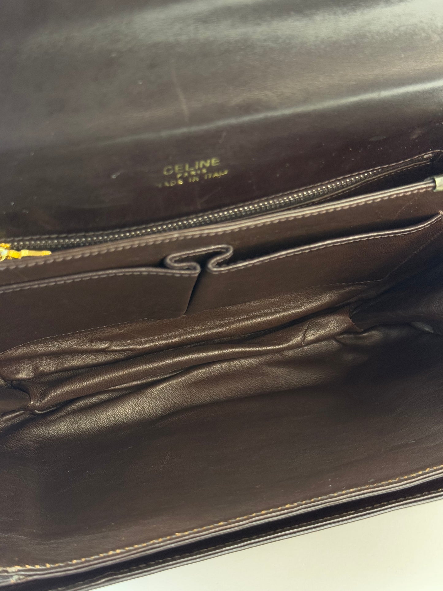 Celine Leather Triomphe Bag