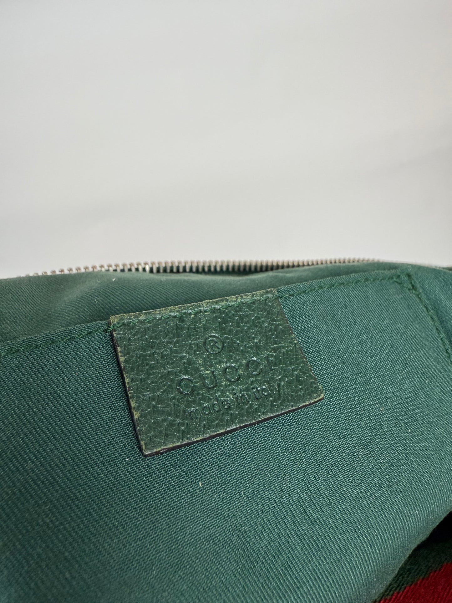 Gucci GG Canvas Web Baguette