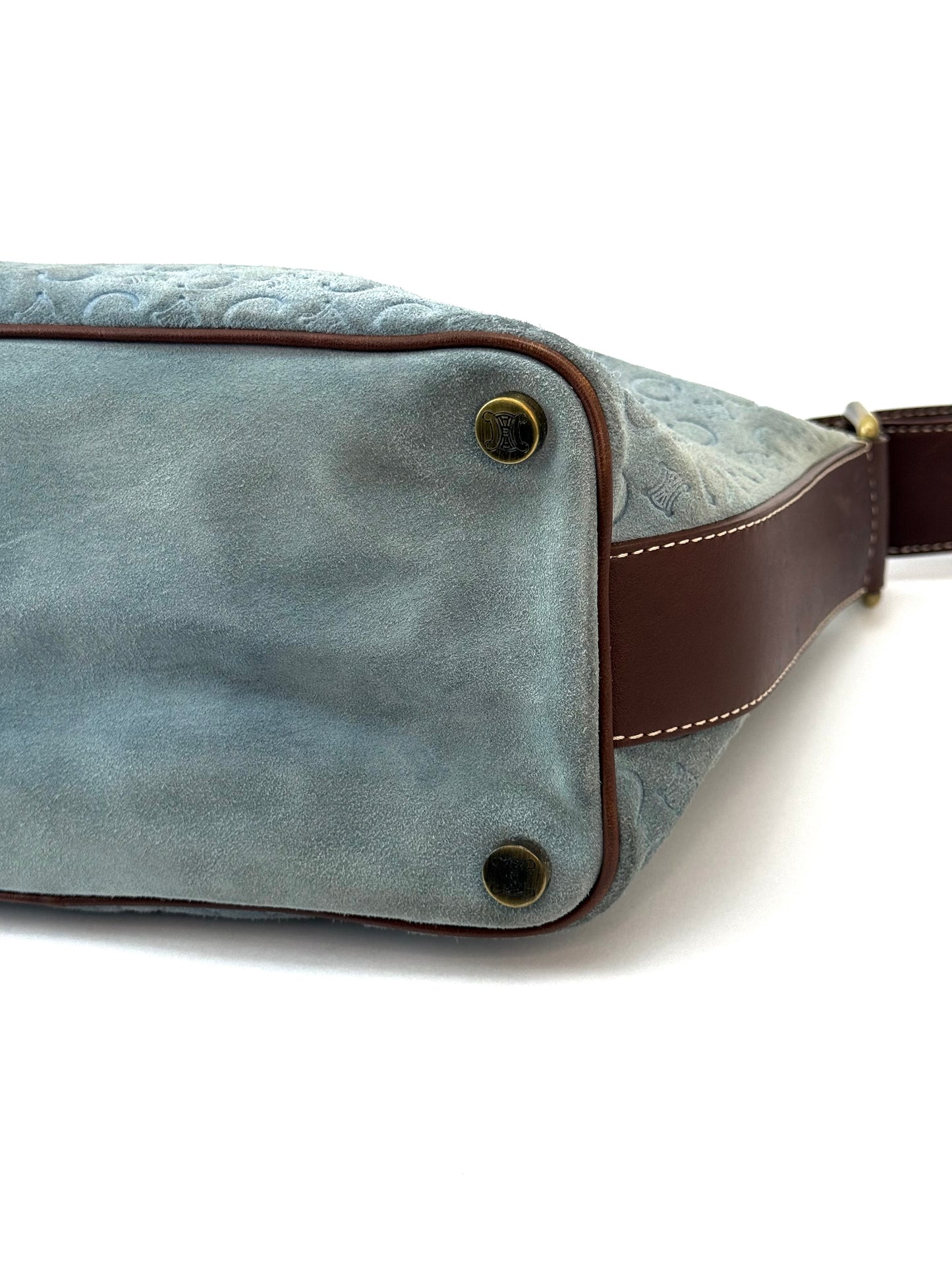 Celine Macadam Suede Leather Bag