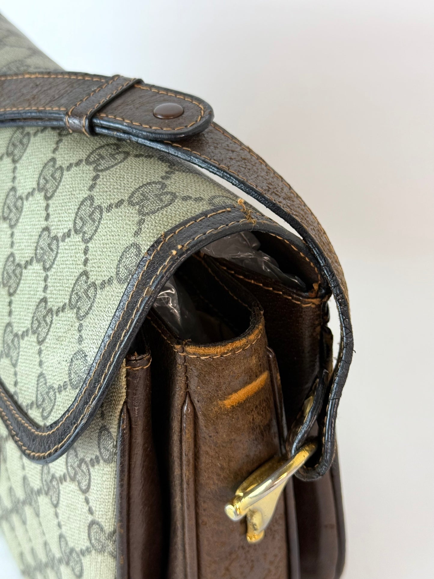 Gucci Horsebit 1955 GG Pattern Shoulder Bag