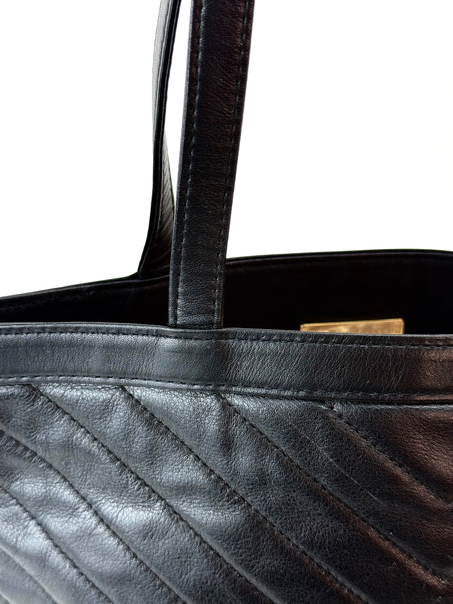 Yves Saint Laurent Quilted Tote Bag