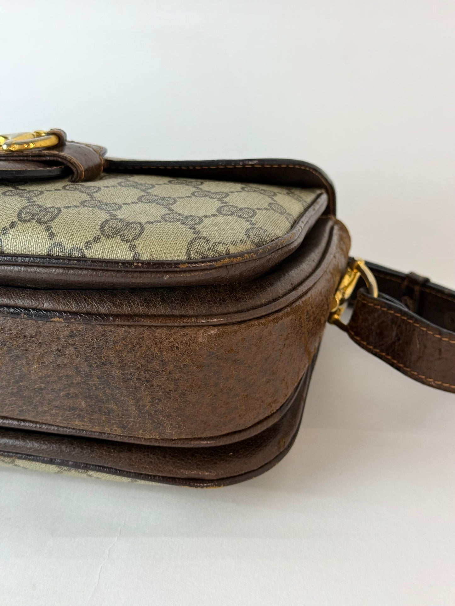 Gucci Horsebit 1955 GG Pattern Shoulder Bag