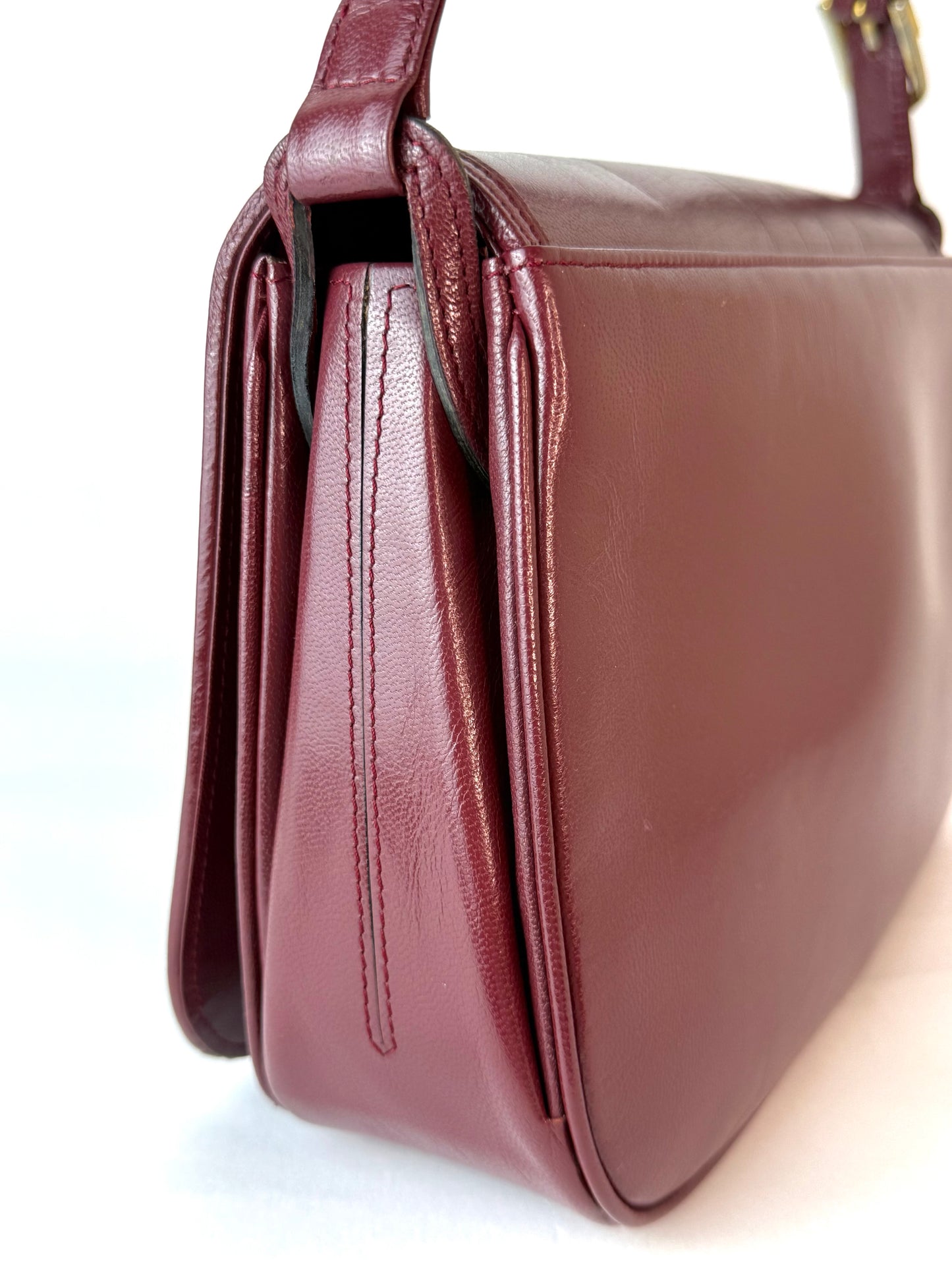 Chloé Bordeaux Leather Handbag
