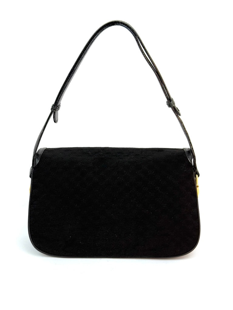 Gucci Horsebit 1955 GG Canvas Shoulder Bag