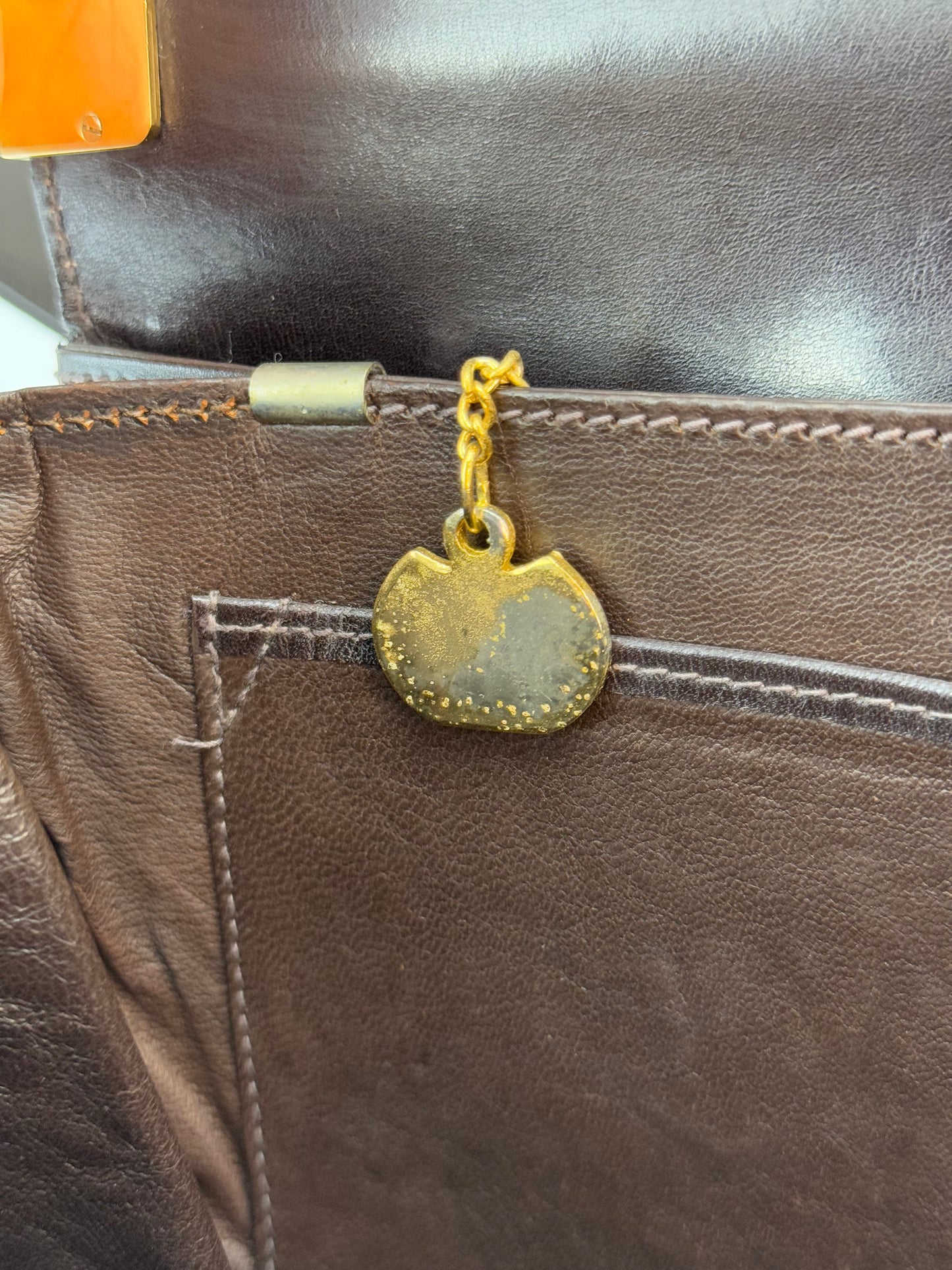 Celine Leather Triomphe Bag