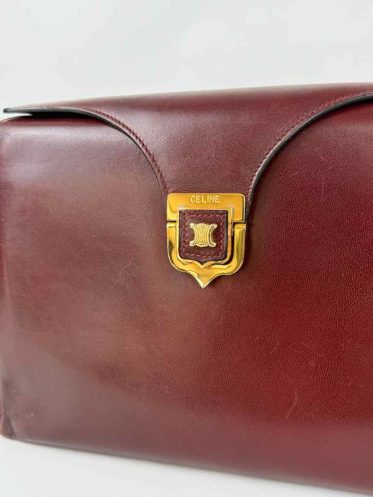 Celine Shoulder Bag in Bordeaux