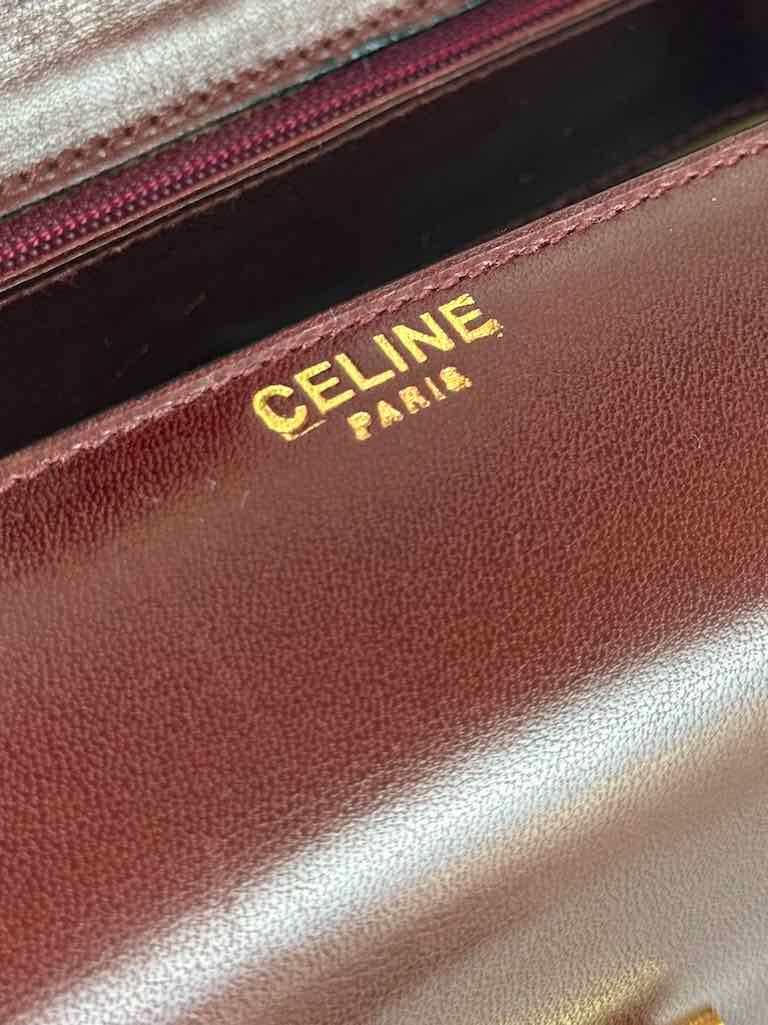 Celine Shoulder Bag in Bordeaux
