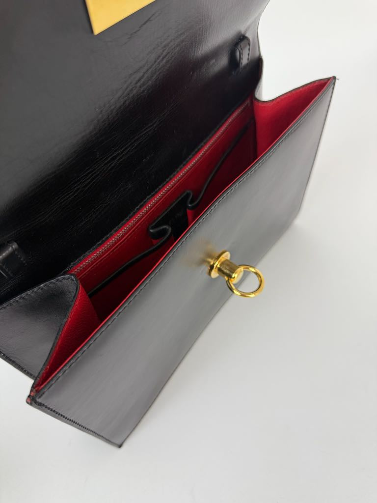 Celine Shoulder Bag in black leather