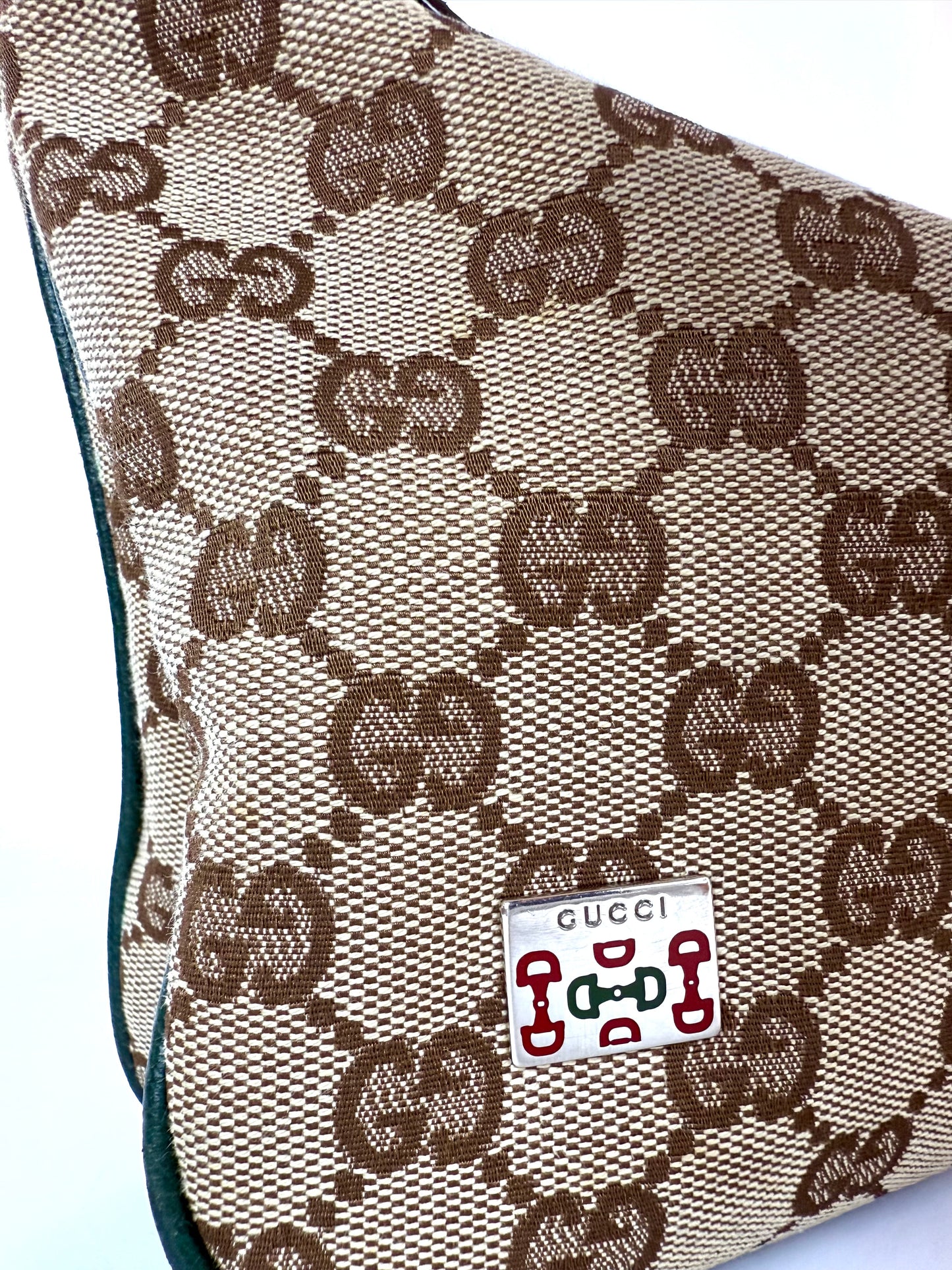 Gucci GG Canvas Web Baguette