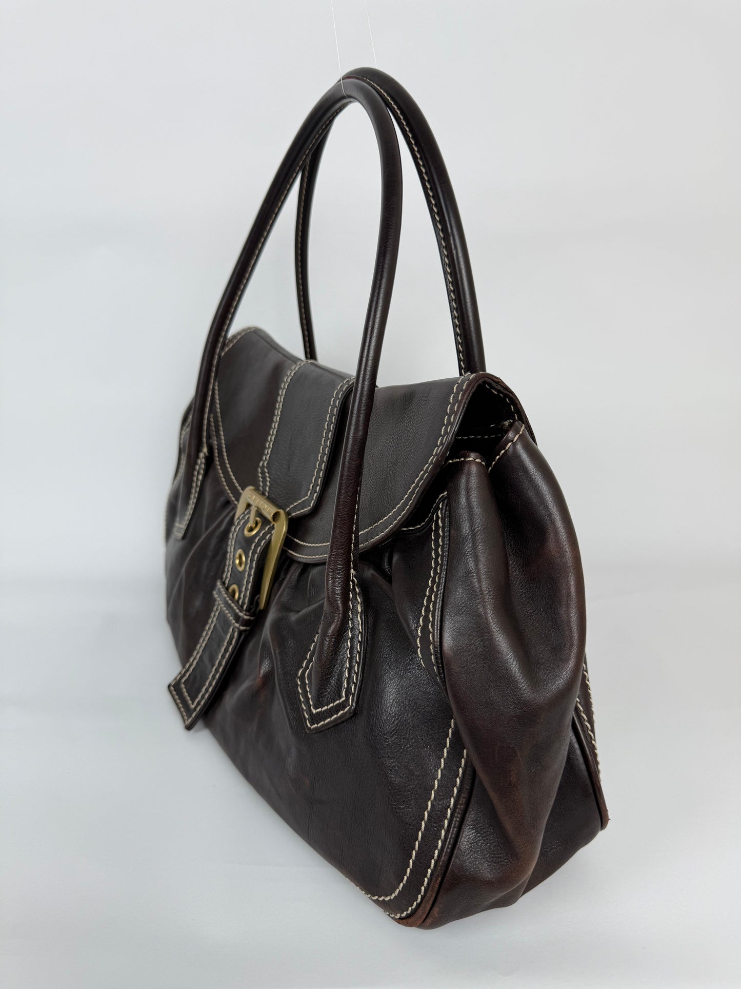 Celine Leather Shoulder Bag