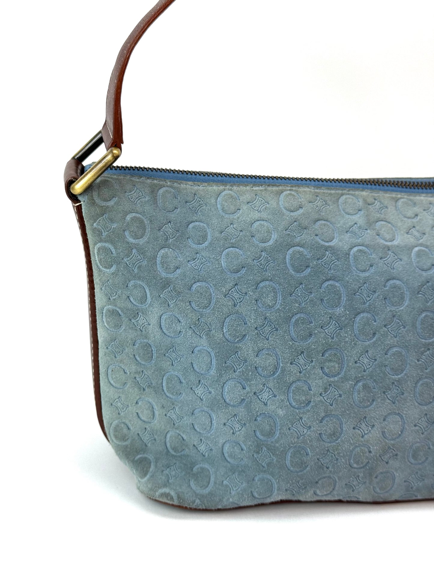 Celine Macadam Suede Leather Bag
