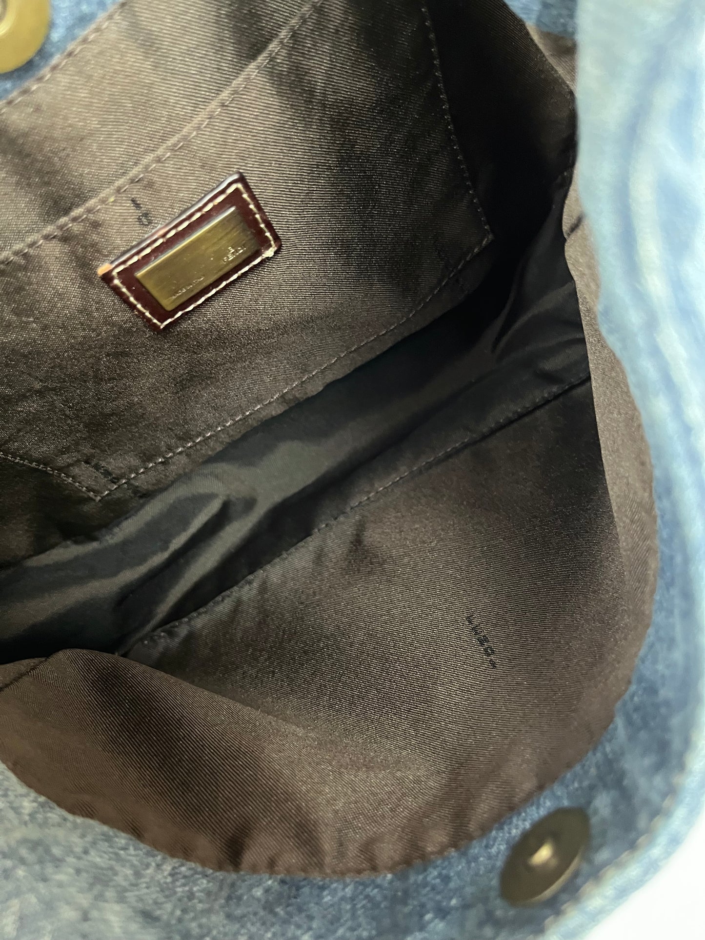 Fendi denim 8BR158 Shoulder Bag