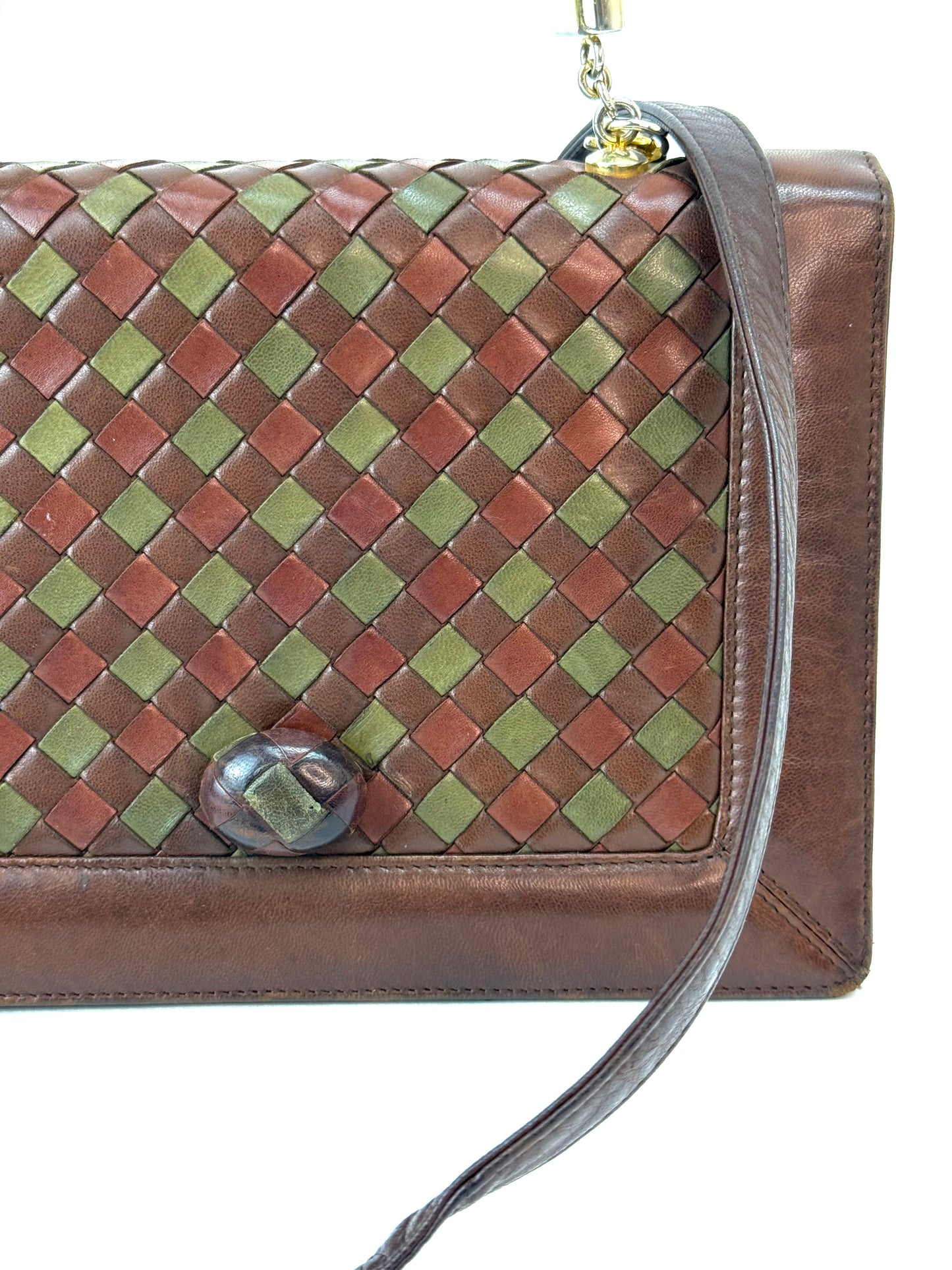 Bottega Veneta Turnlock Intrecciato Bag