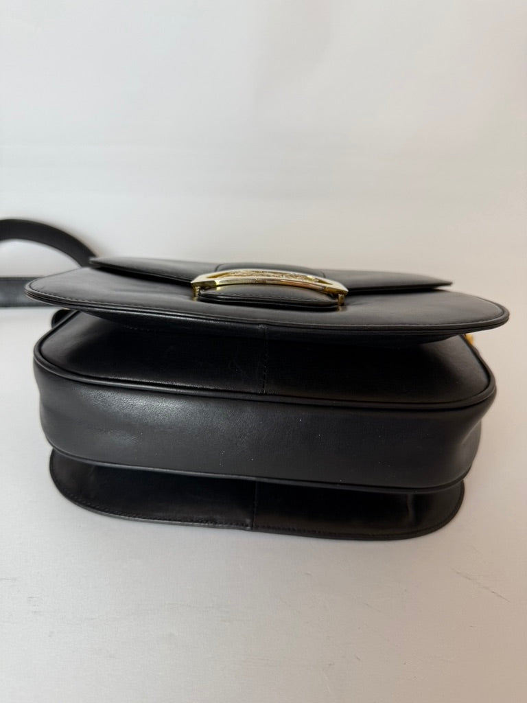Celine Vintage Shoulder Bag with Horse Carriage Clasp