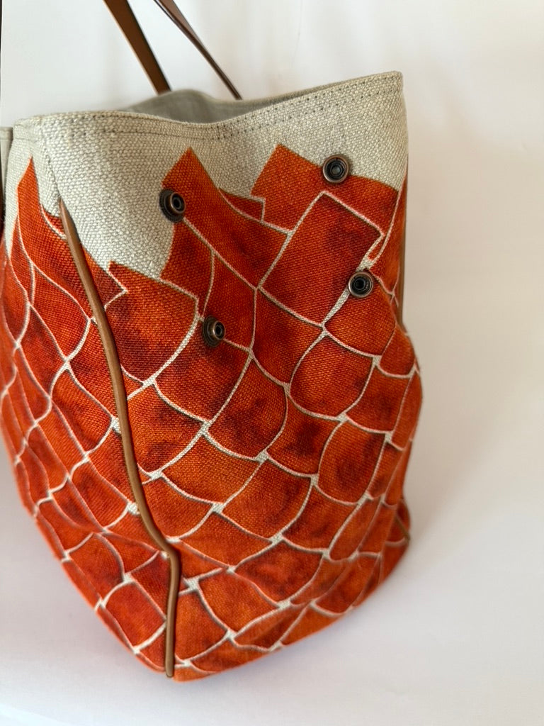 Bottega Veneta Intrecciato Print Tote Bag