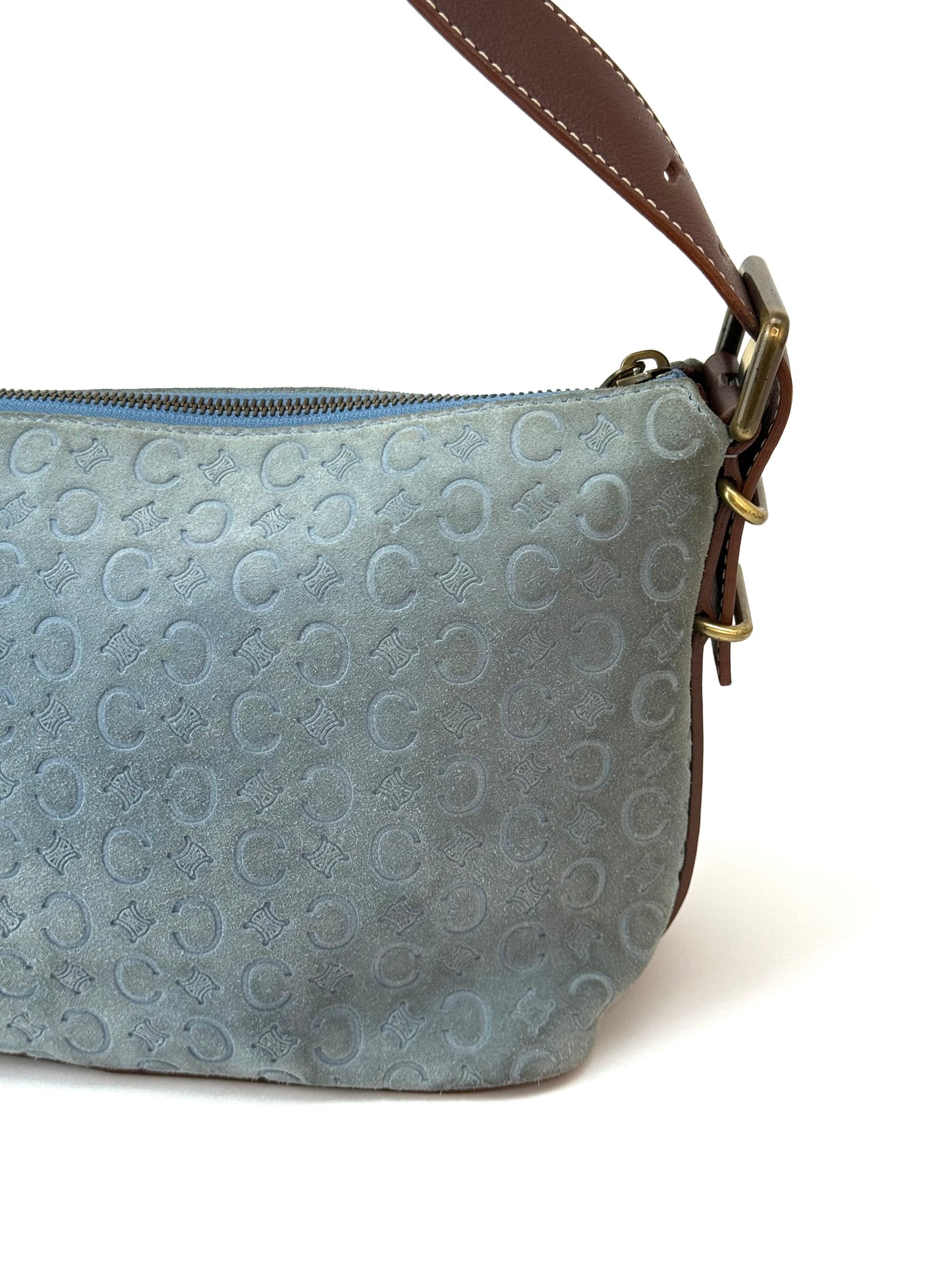 Celine Macadam Suede Leather Bag