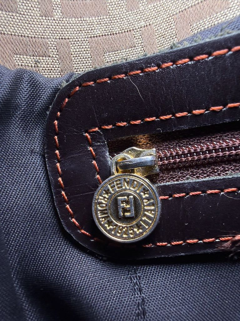 Fendi Zucchino Canvas Baguette