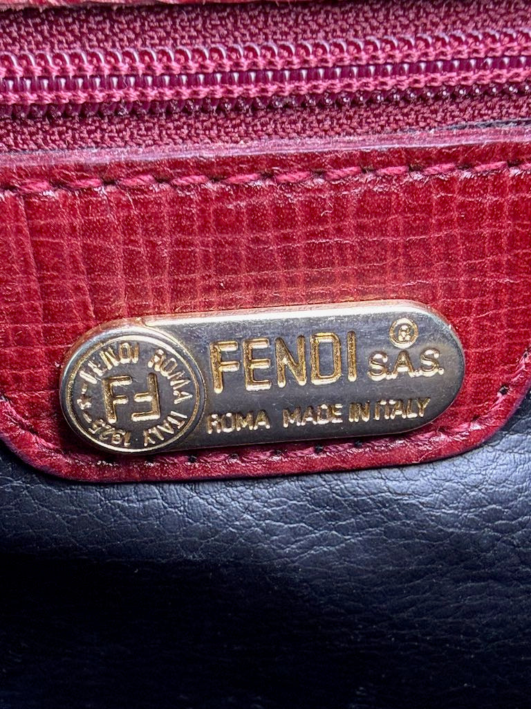 Fendi tortoiseshell calf leather handbag