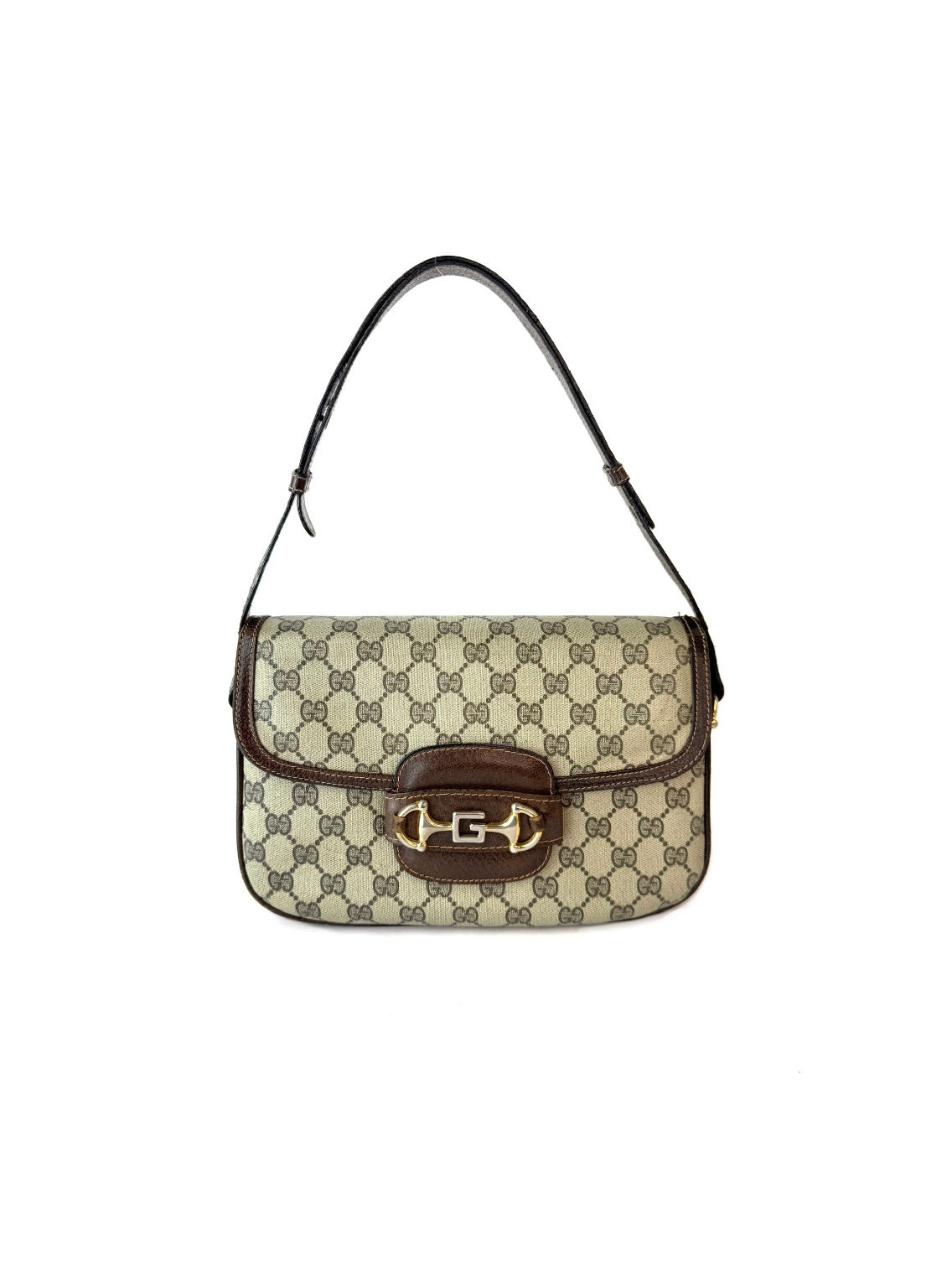 Gucci Horsebit 1955 GG Pattern Shoulder Bag