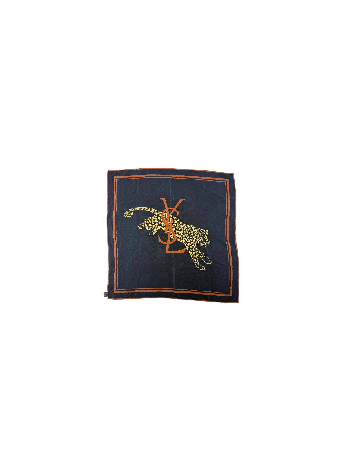 Yves Saint Laurent Silk Scarf with animal print