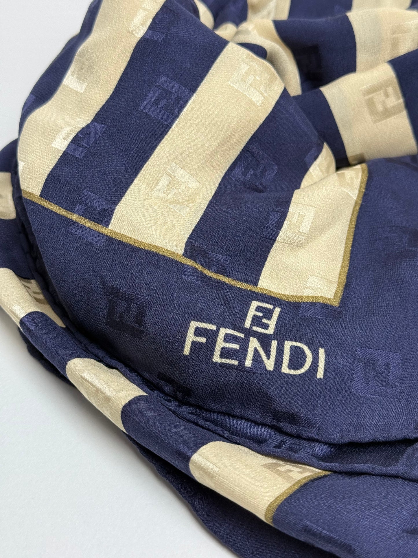 Fendi Navy Scarf