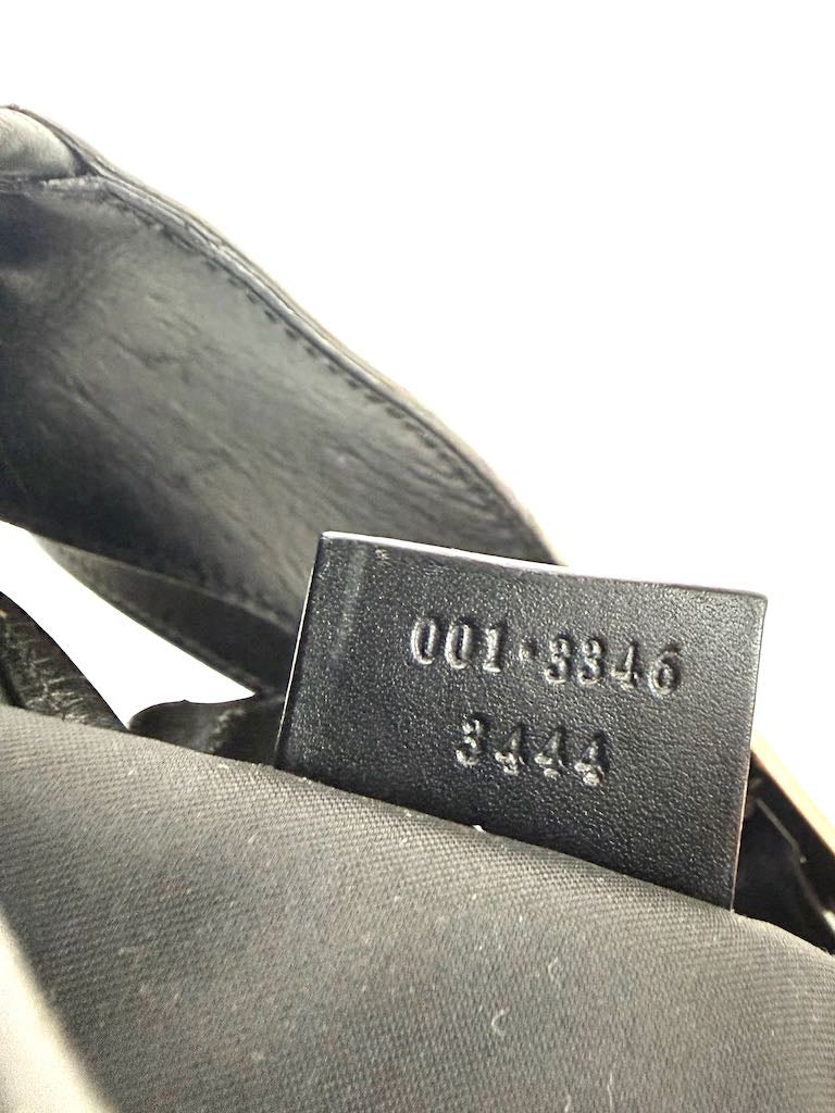 Gucci Jackie Large in Black Leather and Suede