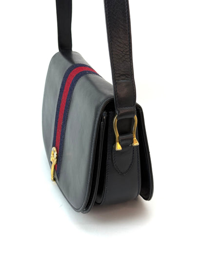 Gucci Sherry Line Leather Bag With Horsebit Hardware