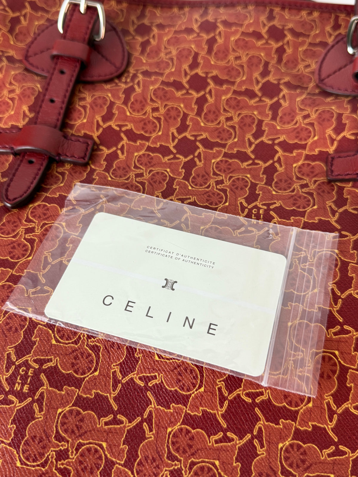 Celine Sulky Line handtas met Carriage-patroon