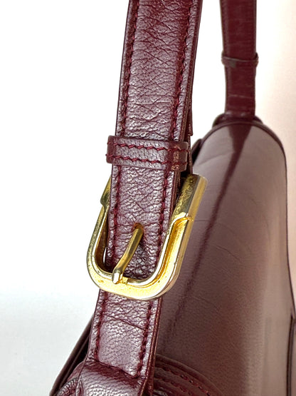 Chloé Bordeaux Leather Handbag