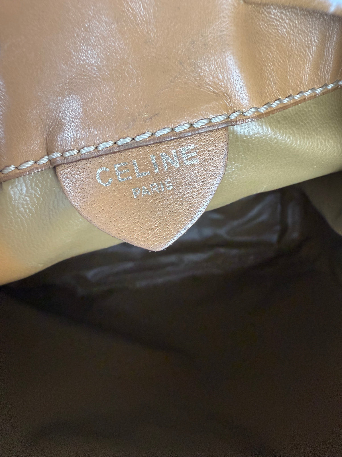 Celine Macadam Drawstring Shoulder Bag