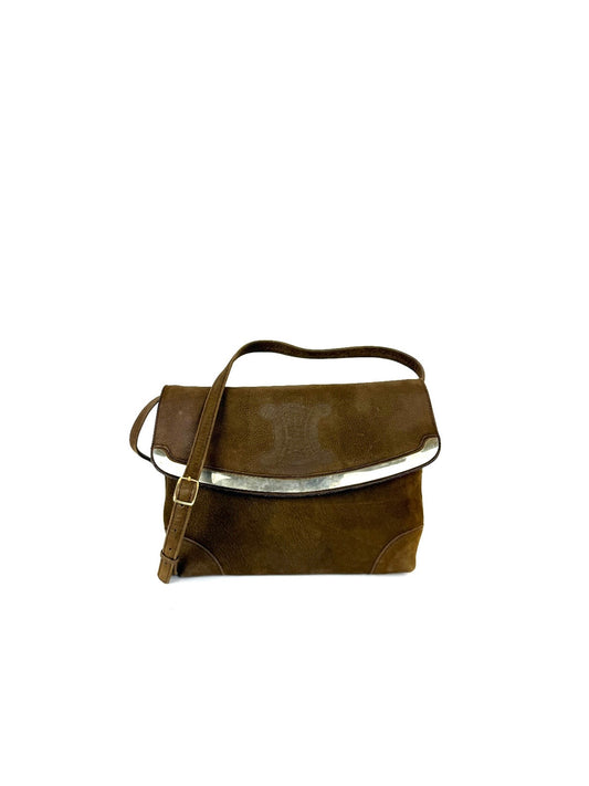 Celine Suede Flap bag